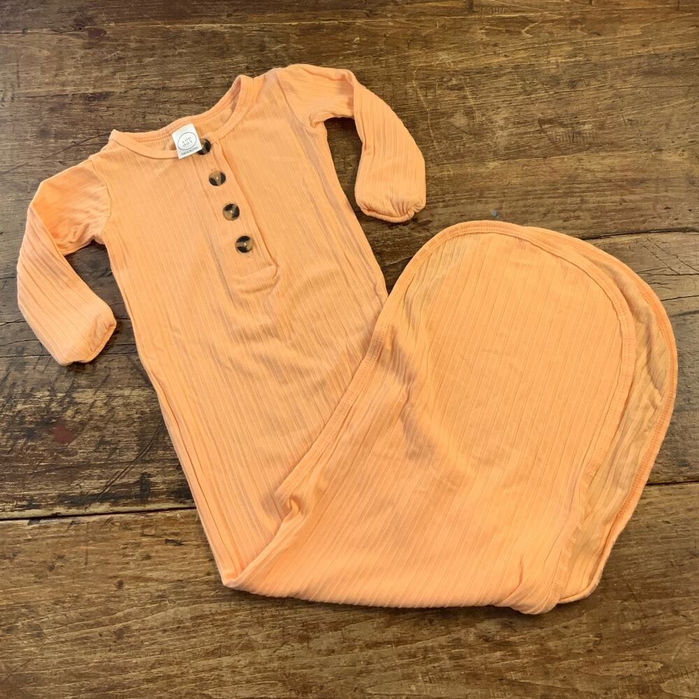 Lou Lou Orange Tie Gown Newborn